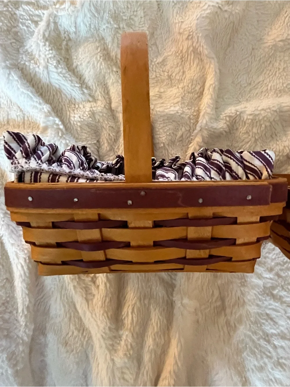 Longaberger 1997 Sweetheart Sweet Treats Basket  set of 2
